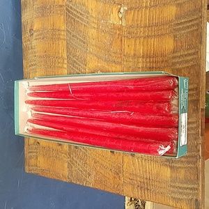 Box of 8 Patrician 15" Hand Dipped Red Candles